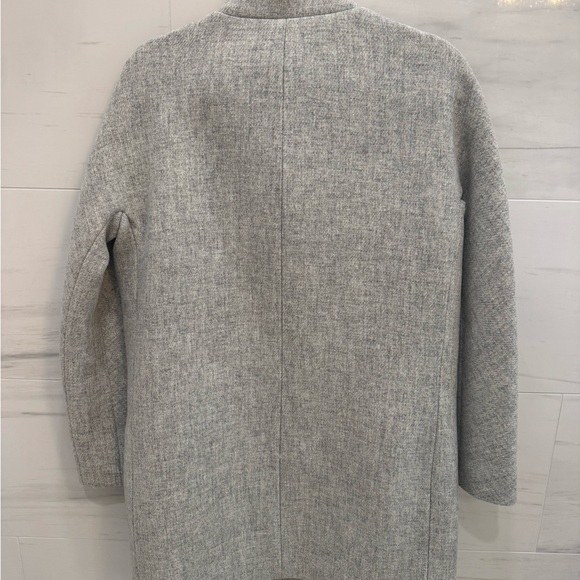 J. Crew Women's Heather Gray Pea Coat - Picture 2 of 3